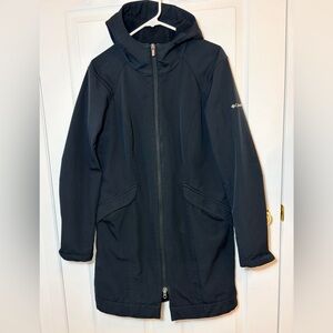 Columbia Black Hooded Coat